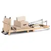 powertrain selina pilates reformer machine wooden folding multifunctional home gym equipment with jumpboard & sitting box oak beige powertrain selina pilates reformer machine wooden folding multifunctional home gym equipment with jumpboard & sitting box oak beige