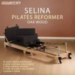 powertrain selina pilates reformer machine wooden folding multifunctional home gym equipment with jumpboard & sitting box oak black powertrain selina pilates reformer machine wooden folding multifunctional home gym equipment with jumpboard & sitting box oak black