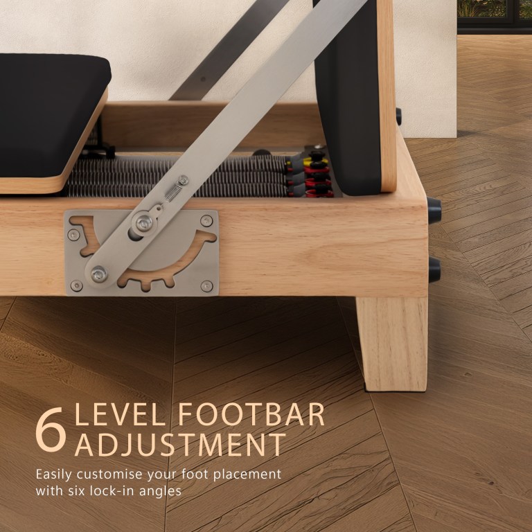 powertrain selina pilates reformer machine wooden folding multifunctional home gym equipment with jumpboard & sitting box oak black powertrain selina pilates reformer machine wooden folding multifunctional home gym equipment with jumpboard & sitting box oak black