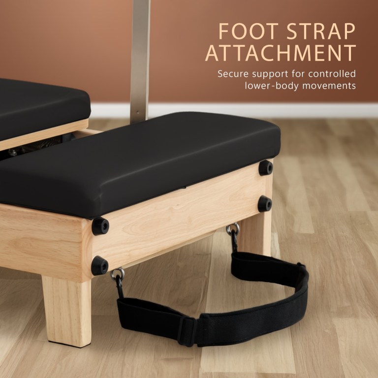 powertrain selina pilates reformer machine wooden folding multifunctional home gym equipment with jumpboard & sitting box oak black powertrain selina pilates reformer machine wooden folding multifunctional home gym equipment with jumpboard & sitting box oak black