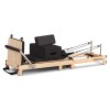 powertrain selina pilates reformer machine wooden folding multifunctional home gym equipment with jumpboard & sitting box oak black powertrain selina pilates reformer machine wooden folding multifunctional home gym equipment with jumpboard & sitting box oak black