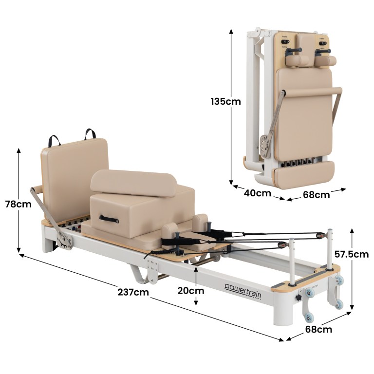 powertrain velora beige aluminium foldable pilates board reformer multifunctional core exercise set ab trainer platform extender sitting box jumpboard and footbar full body home powertrain velora beige aluminium foldable pilates board reformer multifunctional core exercise set ab trainer platform extender sitting box jumpboard and footbar full body home