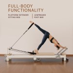 powertrain velora beige aluminium foldable pilates board reformer multifunctional core exercise set ab trainer platform extender sitting box jumpboard and footbar full body home powertrain velora beige aluminium foldable pilates board reformer multifunctional core exercise set ab trainer platform extender sitting box jumpboard and footbar full body home