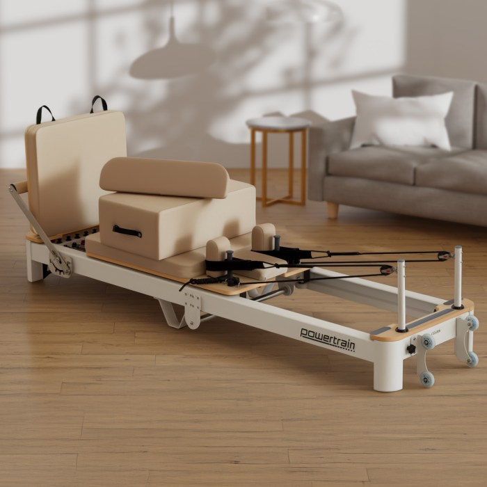 powertrain velora beige aluminium foldable pilates board reformer multifunctional core exercise set ab trainer platform extender sitting box jumpboard and footbar full body home powertrain velora beige aluminium foldable pilates board reformer multifunctional core exercise set ab trainer platform extender sitting box jumpboard and footbar full body home
