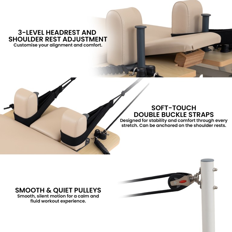 powertrain velora beige aluminium foldable pilates board reformer multifunctional core exercise set ab trainer platform extender sitting box jumpboard and footbar full body home powertrain velora beige aluminium foldable pilates board reformer multifunctional core exercise set ab trainer platform extender sitting box jumpboard and footbar full body home