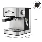 pronti breakfast set with 1.6l coffee machine, silver noir toaster & kettle pronti breakfast set with 1.6l coffee machine, silver noir toaster & kettle