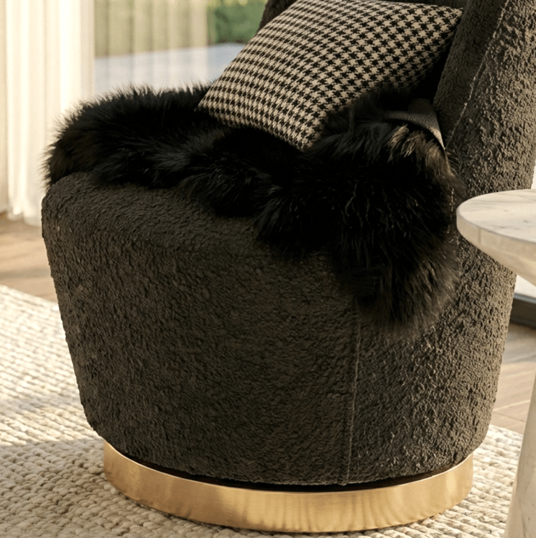 interior ave chateau swivel accent chair charcoal boucle interior ave chateau swivel accent chair charcoal boucle