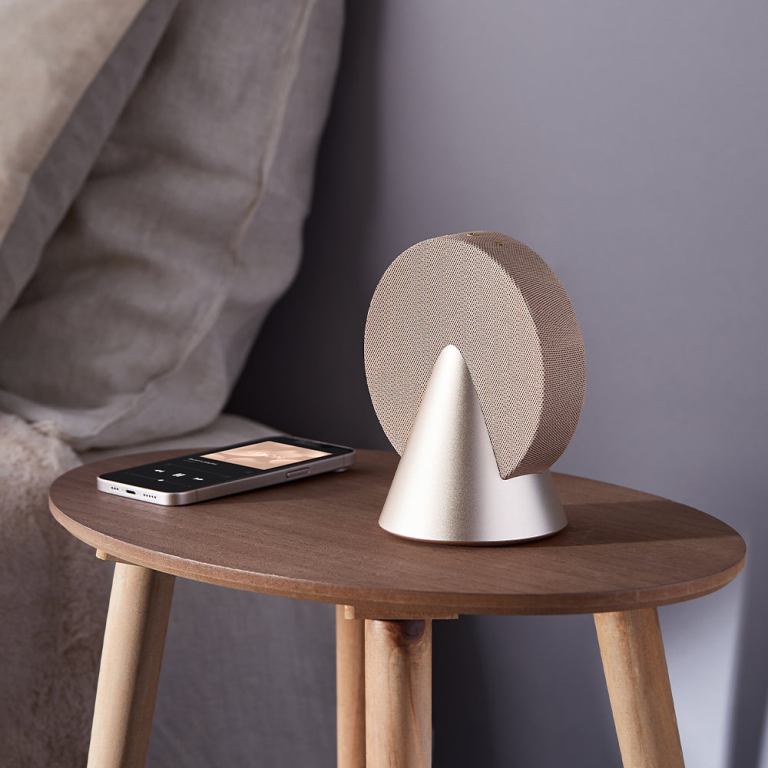 lexon conic 360 bluetooth speaker gold