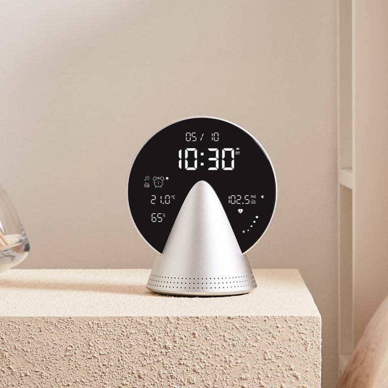lexon conic radio alarm clock with fm & built in bluetooth speaker alu polish lexon conic radio alarm clock with fm & built in bluetooth speaker alu polish