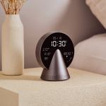 lexon conic radio alarm clock with fm & built in bluetooth speaker grey lexon conic radio alarm clock with fm & built in bluetooth speaker grey