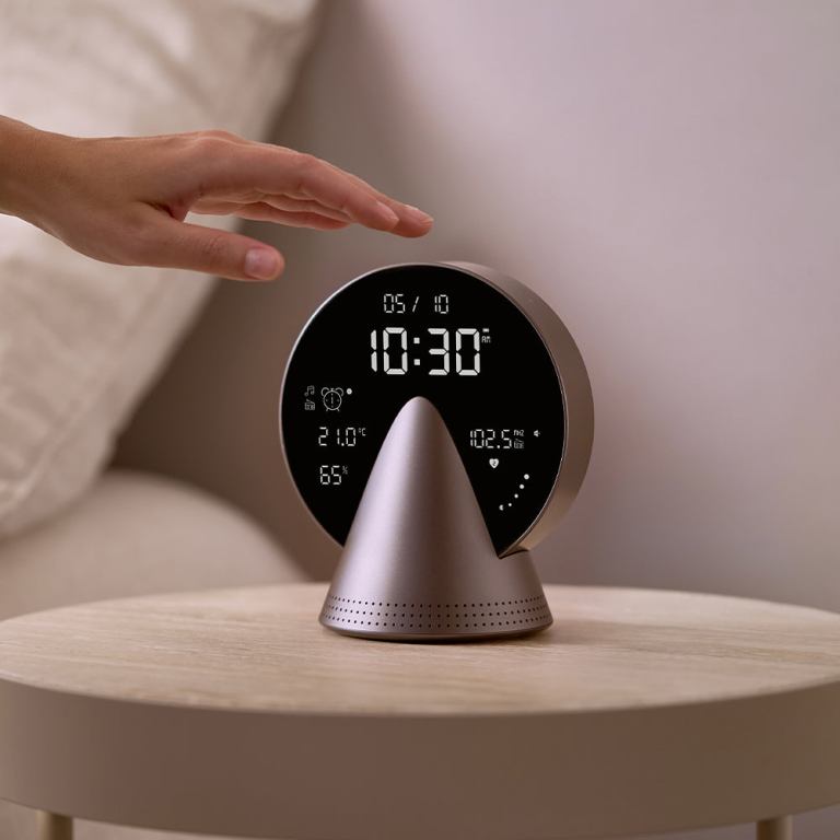 lexon conic radio alarm clock with fm & built in bluetooth speaker grey lexon conic radio alarm clock with fm & built in bluetooth speaker grey