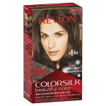 revlon colorsilk 20 brown black permanent 3d hair colour w/ keratin brown/black