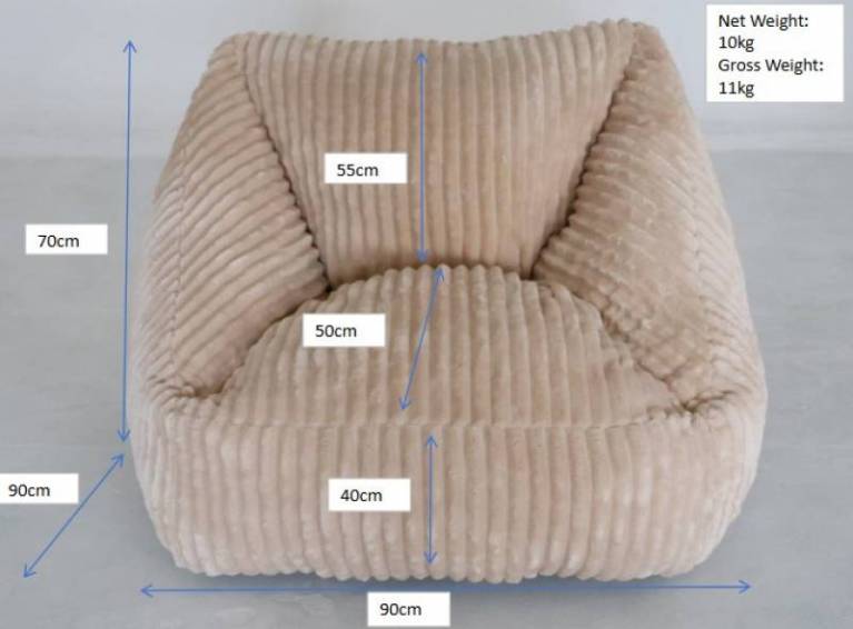 hazel lounge chair 100x60cm