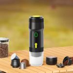 white portable fully automatic espresso coffee machine universal 3 in 1 capsule, coffee powder & espresso maker
