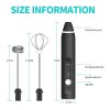black 304 stainless steel 3 speed handheld electric milk frother, egg beater, paint mixer, and milk powder blender black 304 stainless steel 3 speed handheld electric milk frother, egg beater, paint mixer, and milk powder blender