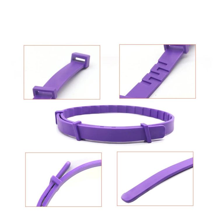 purple calming collars for dogs natural stress relief, adjustable, 4 pack