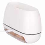 white himalayan salt flame aroma diffuser 250ml ultrasonic humidifier with 7 color led light for relaxation and decor