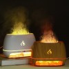 wood grain color himalayan salt flame aroma diffuser 250ml ultrasonic humidifier with 7 color led light for relaxation and decor wood grain color himalayan salt flame aroma diffuser 250ml ultrasonic humidifier with 7 color led light for relaxation and decor