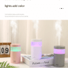 2 piece white mini desktop humidifier portable mist maker for home and car use