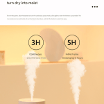 2 piece pink mini desktop humidifier portable mist maker for home and car use