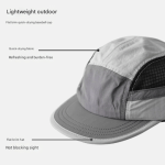 grey upf 50+ quick dry outdoor sun hat with breathable mesh lightweight adjustable cap for hiking, camping and fishing in the australian sun
