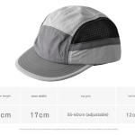 grey upf 50+ quick dry outdoor sun hat with breathable mesh lightweight adjustable cap for hiking, camping and fishing in the australian sun