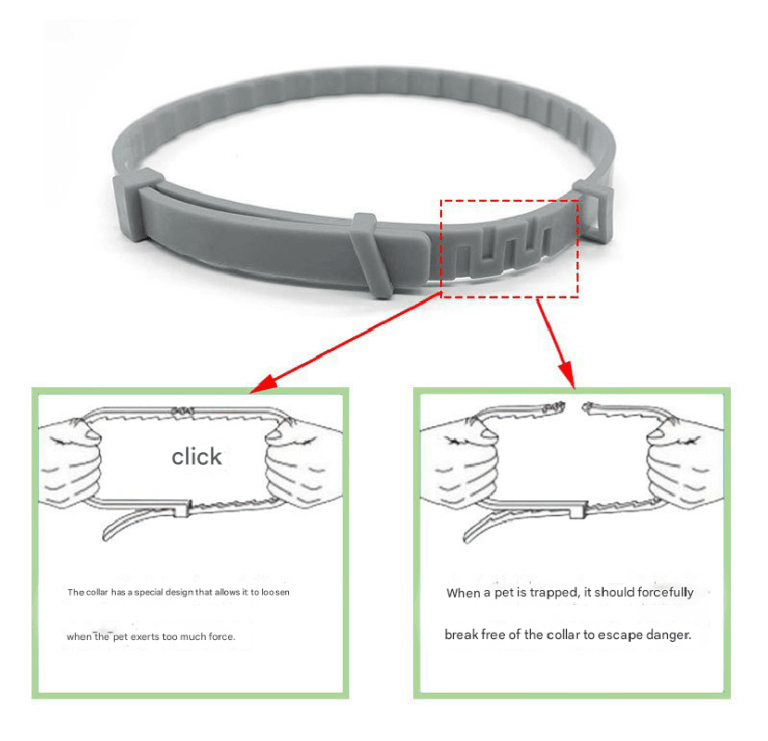 3 pcs luminous night 8 month flea and tick repellent collar for dogs and cats – waterproof, adjustable & safe with natural herbal oils(62cm)