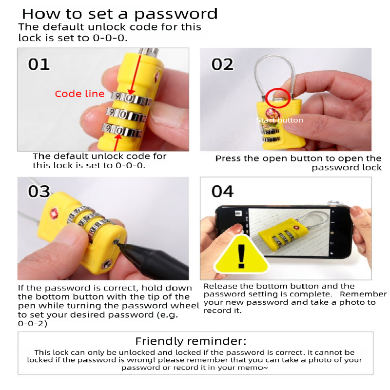 red tsa approved cable combination padlock 3 digit security lock for travel luggage suitcase gym lockers durable steel wire australian travel essential