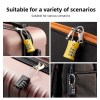 white tsa approved cable combination padlock 3 digit security lock for travel luggage suitcase gym lockers durable steel wire australian travel essential