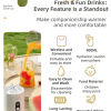 gray portable 600ml wireless juicer blender with 12 leaf blades 20,000 rpm high speed smoothie maker & self cleaning personal blender for travel and home