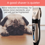 gold k5 lightweight pet precision grooming clipper usb rechargable, low noise dog & cat hair trimmer with 5 level adjustable titanium ceramic blade & 4*guide combs gold k5 lightweight pet precision grooming clipper usb rechargable, low noise dog & cat hair trimmer with 5 level adjustable titanium ceramic blade & 4*guide combs