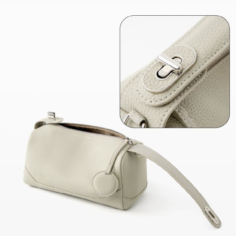 beige women genuine first layer cowhide boston bag fashionable handheld crossbody shoulder bag with 115cm adjustable strap beige women genuine first layer cowhide boston bag fashionable handheld crossbody shoulder bag with 115cm adjustable strap
