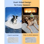 pet cooling mat self cooling pad for dogs cats dual sided summer sleeping bed grey medium (91x58cm) pet cooling mat self cooling pad for dogs cats dual sided summer sleeping bed grey medium (91x58cm)