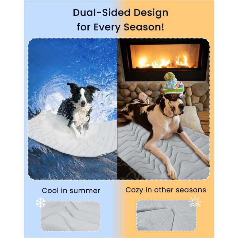 pet cooling mat self cooling pad for dogs cats dual sided summer sleeping bed grey medium (91x58cm) pet cooling mat self cooling pad for dogs cats dual sided summer sleeping bed grey medium (91x58cm)