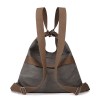 grey versatile 3 in 1 canvas backpack and shoulder bag large capacity handbag for women ideal for travel school and everyday use grey versatile 3 in 1 canvas backpack and shoulder bag large capacity handbag for women ideal for travel school and everyday use