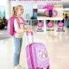 vevor kids luggage set, 2 piece, 45.7 cm hardside rolling wheels suitcase with hard shell backpack, unicorn kids carry on luggage set, holiday birthday present for girls & boys, airline approved vevor kids luggage set, 2 piece, 45.7 cm hardside rolling wheels suitcase with hard shell backpack, unicorn kids carry on luggage set, holiday birthday present for girls & boys, airline approved