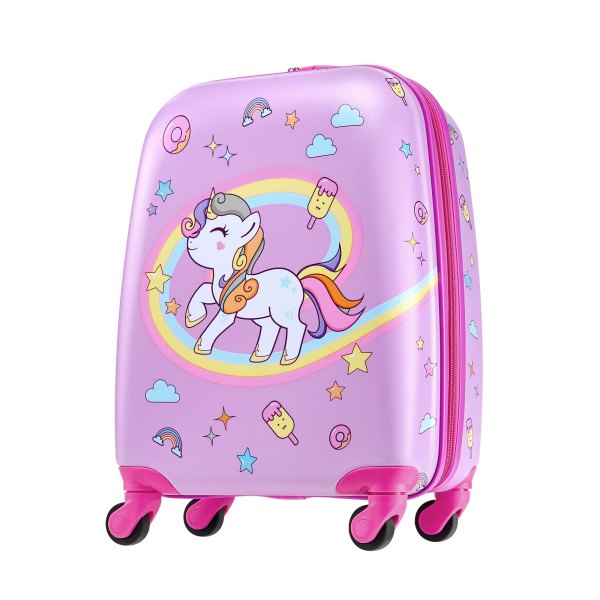 vevor kids luggage set, 2 piece, 45.7 cm hardside rolling wheels suitcase with hard shell backpack, unicorn kids carry on luggage set, holiday birthday present for girls & boys, airline approved vevor kids luggage set, 2 piece, 45.7 cm hardside rolling wheels suitcase with hard shell backpack, unicorn kids carry on luggage set, holiday birthday present for girls & boys, airline approved