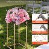 vevor wedding flower stand, 10pcs 40cm column flower stand, floral stands with acrylic laminate, gold rectangular floral display rack for wedding, party, birthday, home, gold centerpiece stands vevor wedding flower stand, 10pcs 40cm column flower stand, floral stands with acrylic laminate, gold rectangular floral display rack for wedding, party, birthday, home, gold centerpiece stands