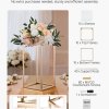vevor wedding flower stand, 10pcs 40cm column flower stand, floral stands with acrylic laminate, gold rectangular floral display rack for wedding, party, birthday, home, gold centerpiece stands vevor wedding flower stand, 10pcs 40cm column flower stand, floral stands with acrylic laminate, gold rectangular floral display rack for wedding, party, birthday, home, gold centerpiece stands