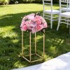 vevor wedding flower stand, 10pcs 40cm column flower stand, floral stands with acrylic laminate, gold rectangular floral display rack for wedding, party, birthday, home, gold centerpiece stands vevor wedding flower stand, 10pcs 40cm column flower stand, floral stands with acrylic laminate, gold rectangular floral display rack for wedding, party, birthday, home, gold centerpiece stands