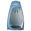 vevor pop up shower tent, instant portable privacy tent changing room with hanging bag, ground stakes, ropes, carry bag, 190t polyester with silver coating, quick setup, for camping, beach, fishing