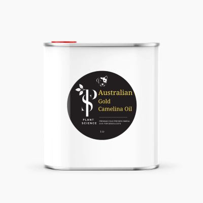 Can of Australian Gold Camelina Oil, 1 litre.