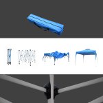 arcadia furniture 3m x 3m outdoor folding tent navy