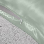 royal comfort mulberry soft silk hypoallergenic pillowcase twin pack 51 x 76cm sage