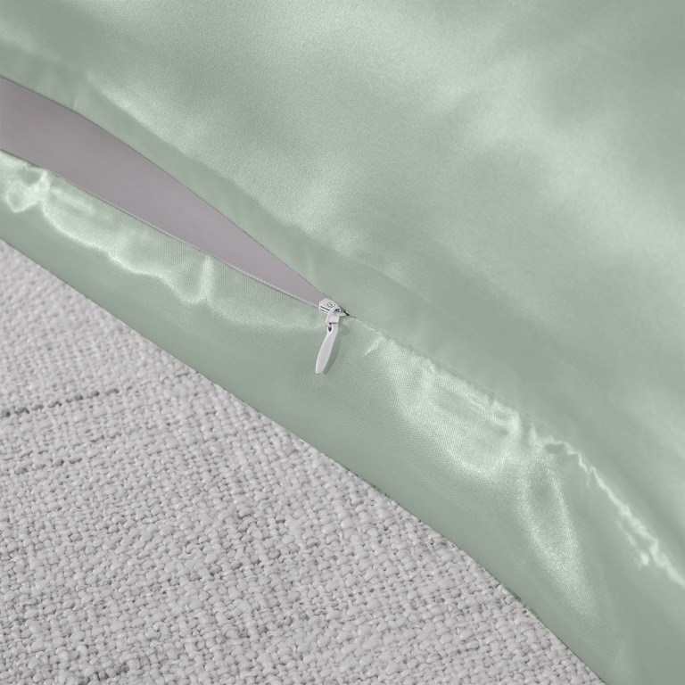 royal comfort mulberry soft silk hypoallergenic pillowcase twin pack 51 x 76cm sage