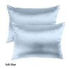 royal comfort mulberry soft silk hypoallergenic pillowcase twin pack 51 x 76cm soft blue royal comfort mulberry soft silk hypoallergenic pillowcase twin pack 51 x 76cm soft blue
