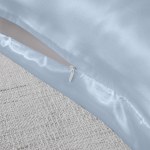 royal comfort pure silk pillow case 100% mulberry silk hypoallergenic pillowcase soft blue