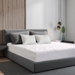 royal comfort 1200gsm deluxe 7 zone mattress topper luxury gusset breathable queen white