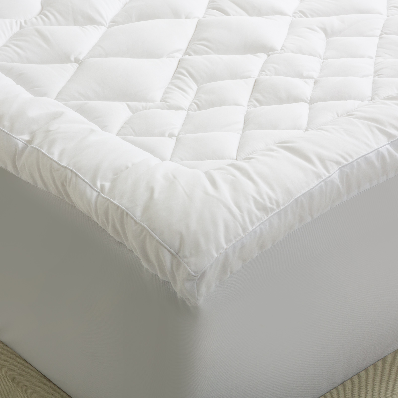 royal comfort 1200gsm deluxe 7 zone mattress topper luxury gusset breathable king white