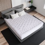 royal comfort 1200gsm deluxe 7 zone mattress topper luxury gusset breathable king white
